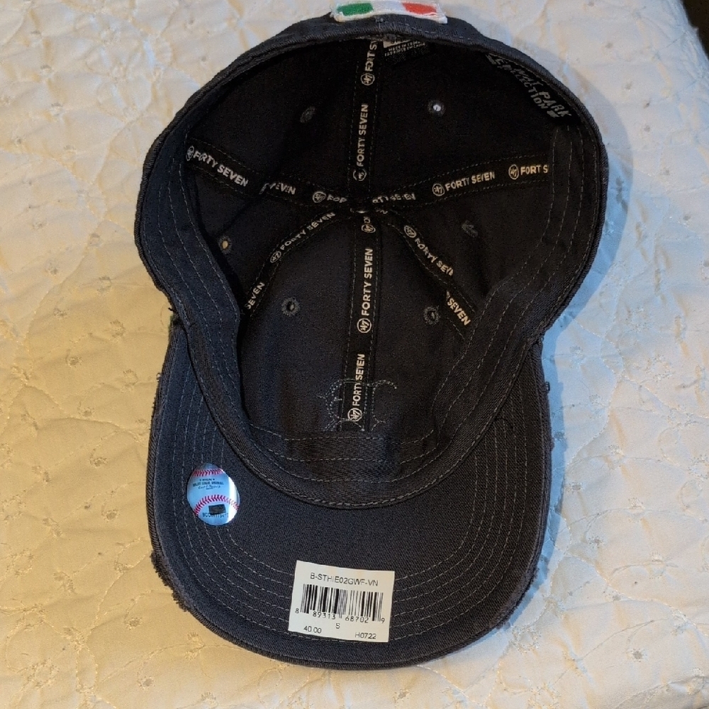 Boston Red Sox Baseball Hat, Small, w/Green B, Clover, and Irish Flag - Picture 4 of 6